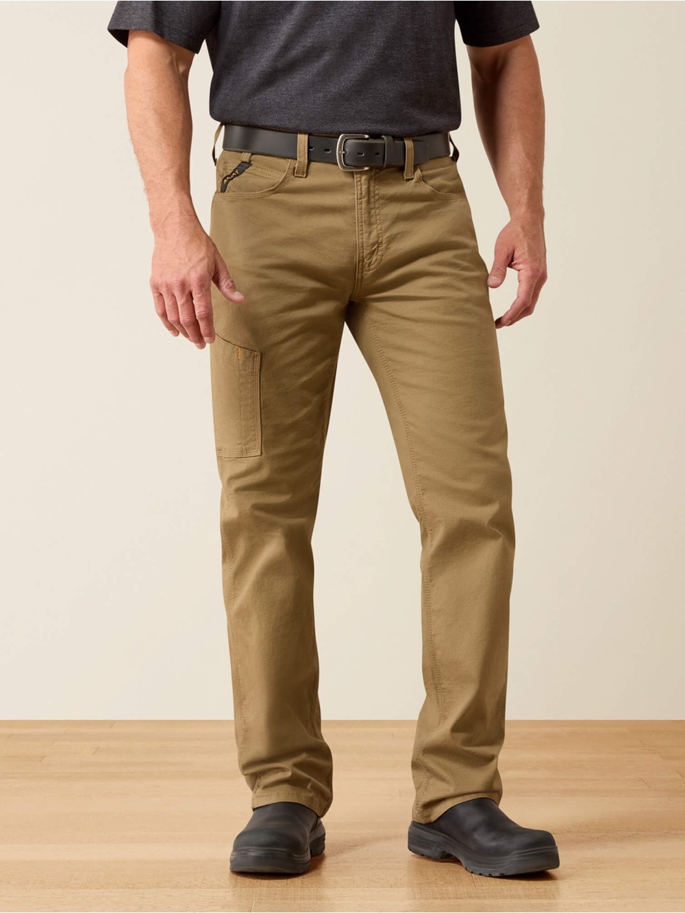 Ariat Rebar M4 Low Rise DuraStretch Made Tough Straight Leg Khaki Pants 32x30